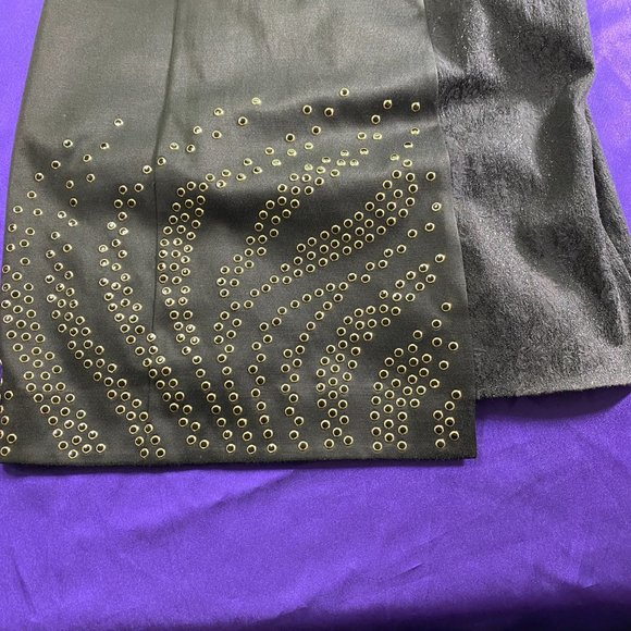 πMorena Rosa Unique Black Dress with Rivets - Picture 12 of 16